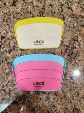 2 CANASTA CARD HOLDERS